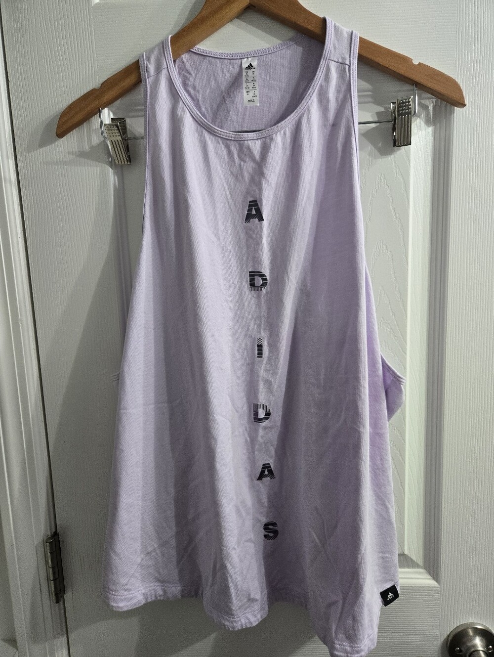 Adidas Legacy Racerback Workout Running Lavender Tank Top Plus Sz 2X NWOT